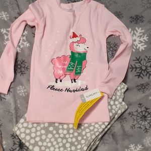 Girls Christmas Fleece Pajamas